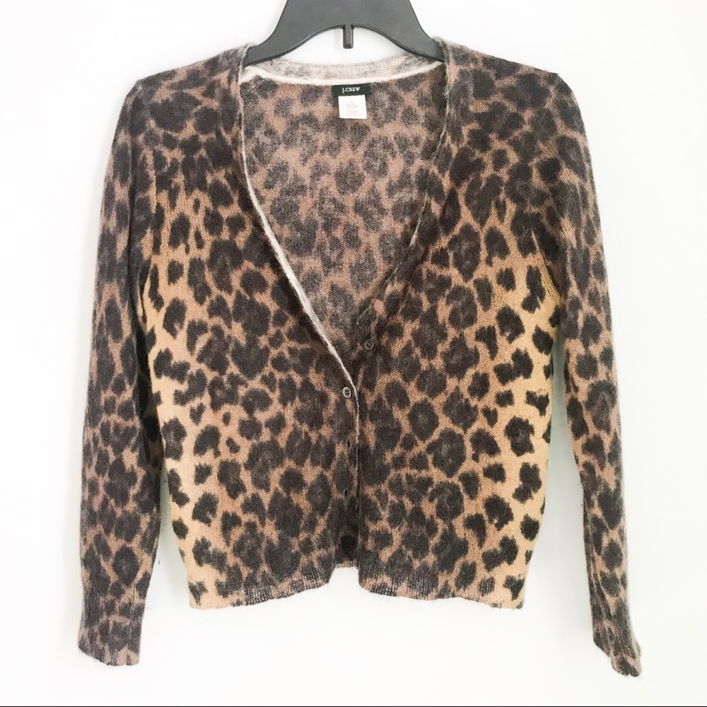 J.Crew Cheetah Print Cardigan